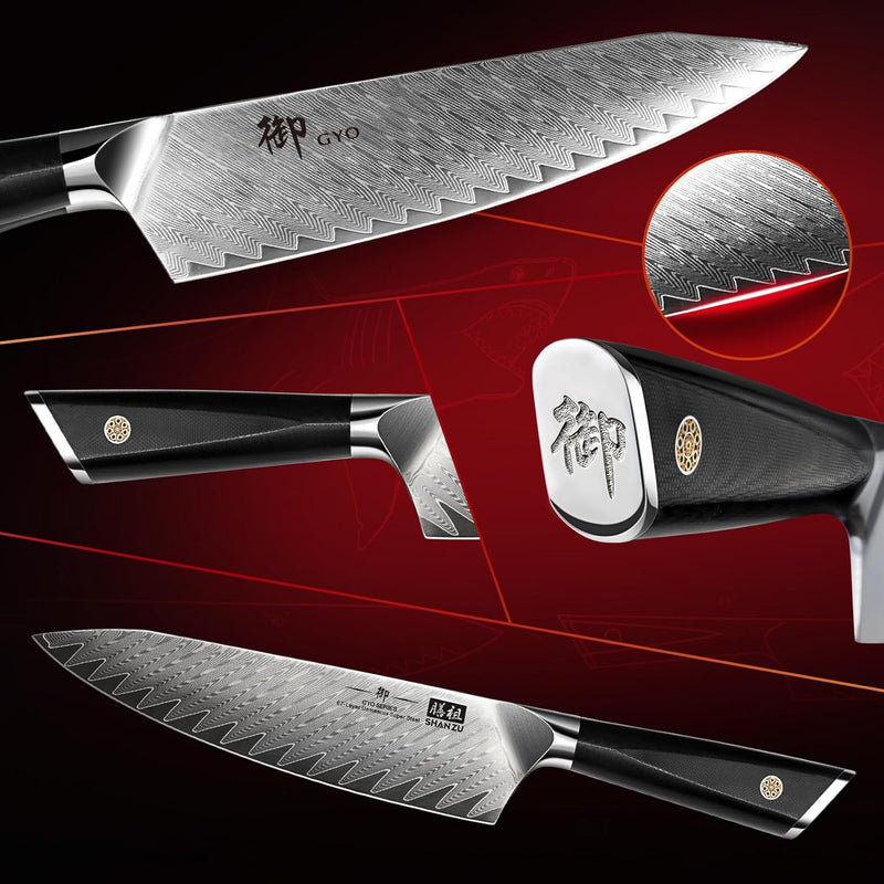 Chef Knife Damascus Steel High Carbon for cooking - Mega Knife™