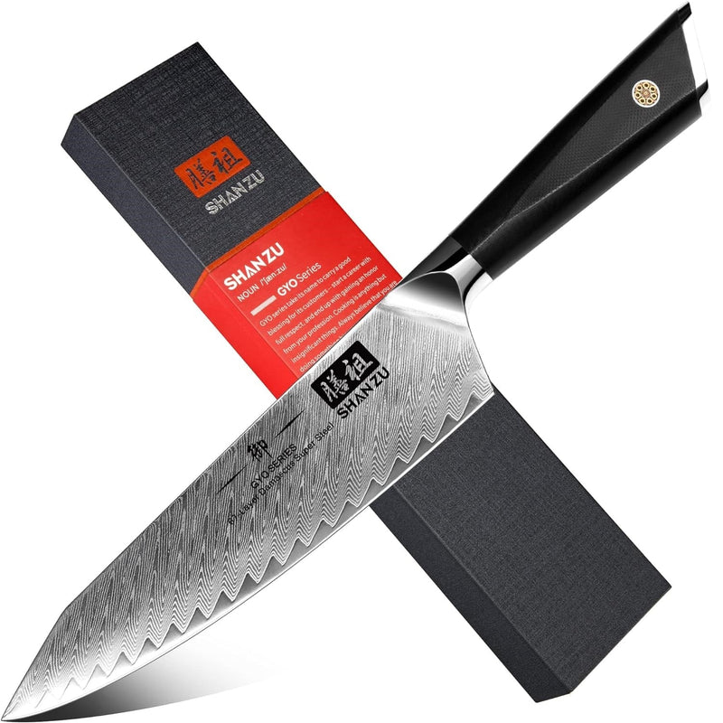 Chef Knife Damascus Steel High Carbon for cooking - Mega Knife™