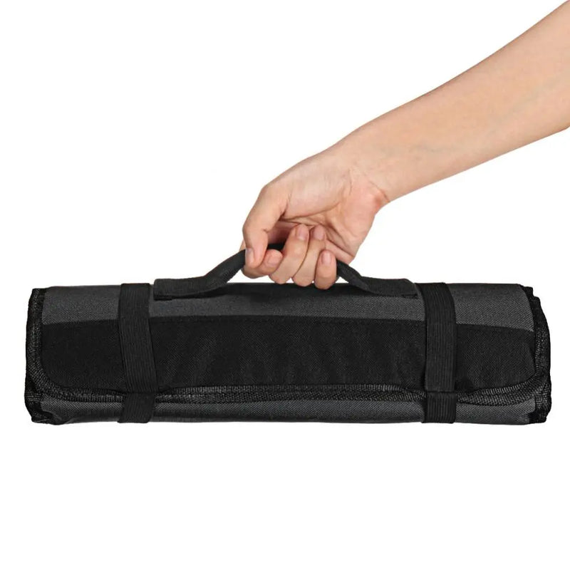 Roll Bag Cutlery Storage Case 22 Pockets Portable Carrying Kitchen Chef Knife