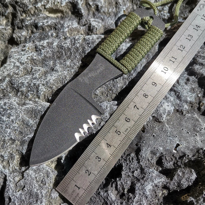 Multi-function Outdoor Tactical Straight Knife  Fixed Blade Skinning Knife Survival Knives Straight Camping EDC Kitchen Knives