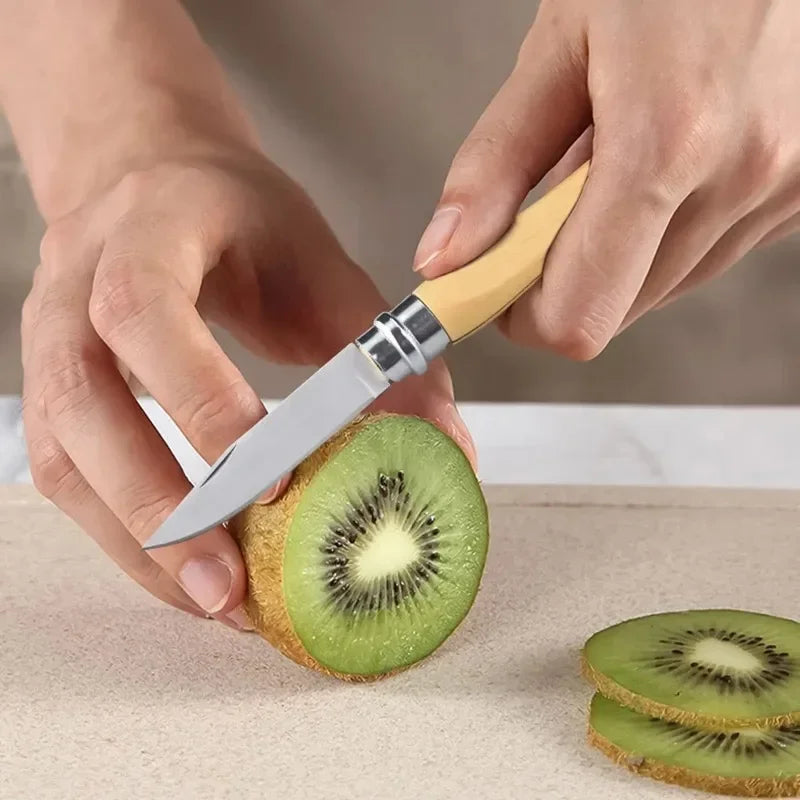 Folding Fruit Knife Stainless Steel Portable Pocket Knife Sharp Peeler Knife for Fruits Kitchen Knives Household Cooking Tools