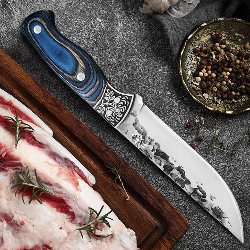 Hand Forged Boning Knife Professional Deboning Chef Slicing Meat Cleaver Fish Fillet Knife Kitchen Knives