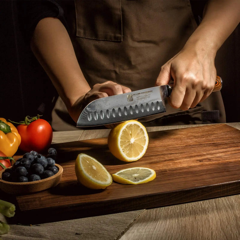 Damascus Kitchen Knives Tanto Fruit Santoku 67 Layers Knives Utility Handmade Chef Knife Japanese Vg10 Facas De Cozinha